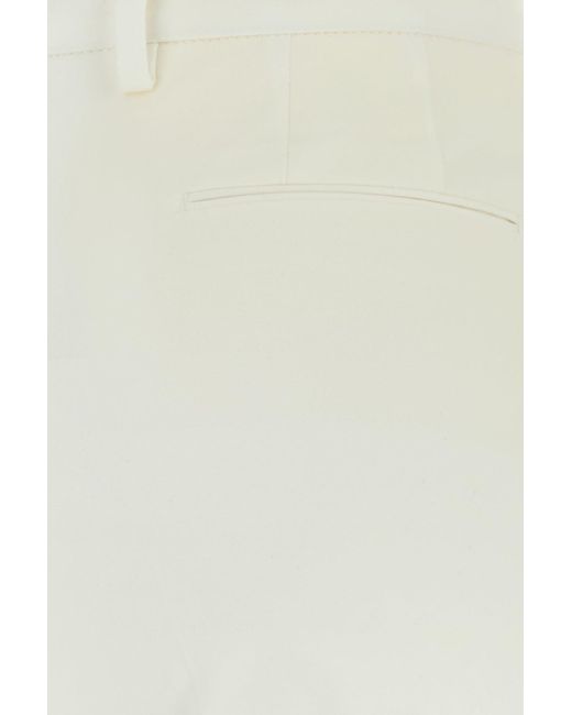 パンツ PT TORINO White Stretch Cotton Cigarette Pant PT Torino White Stretch Cotton Cigarette Pant | Lyst UK