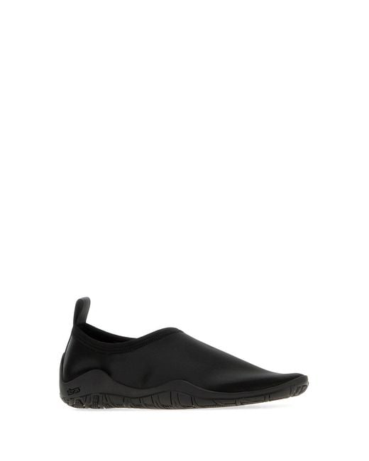 Jil Sander Black Fabric Elbe Slip Ons