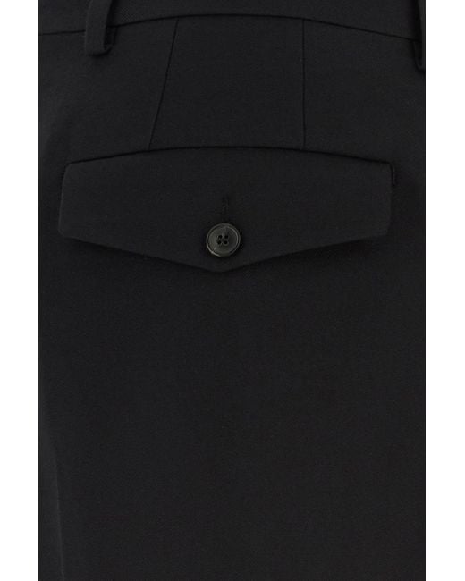 Dries Van Noten Black Wool Pant for men