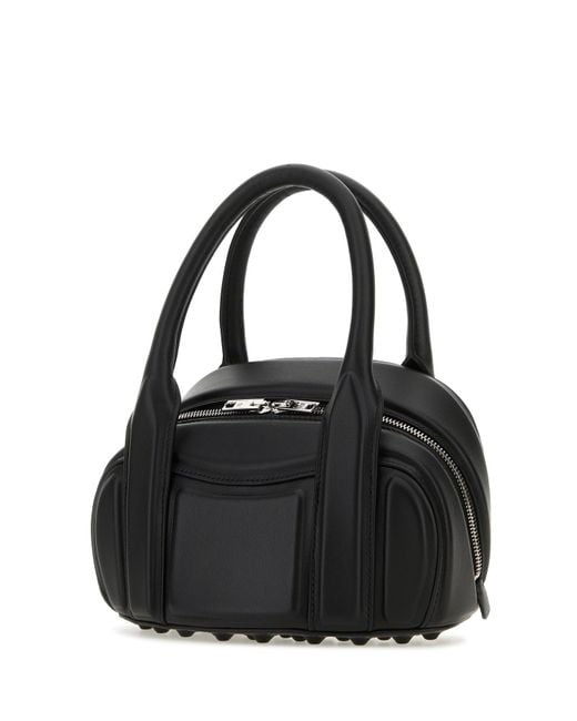 Borsa a mano Roc piccola in nappa nera di Alexander Wang in Black