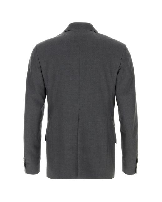Jil Sander Black Notched Lapel Blazer for men