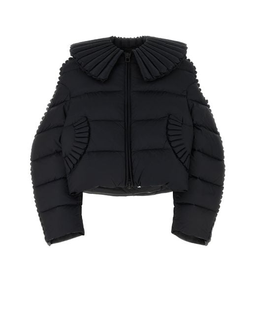 RAXXY Black Nylon Oversize Down Jacket