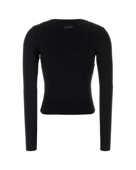 Moschino Black Viscose Blend Sweater