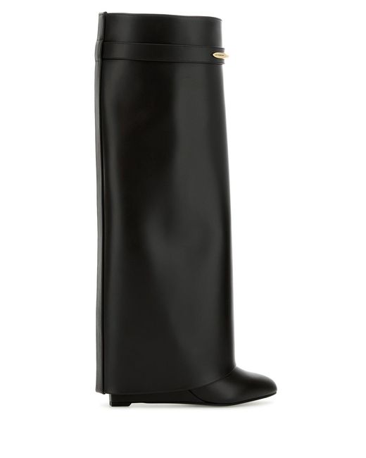 Givenchy Black Leather Shark Boots