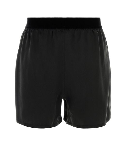 Tom Ford Black Satin Shorts