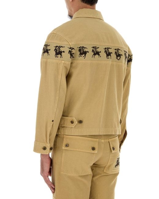 Burberry Natural Beige Denim Jacket for men