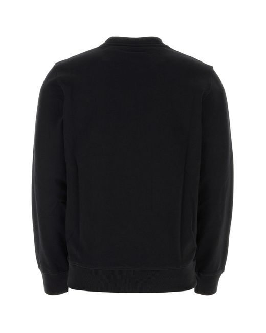 Felpa in cotone nero di Courreges in Black da Uomo