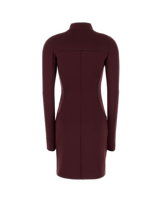 K-Way Purple Burgundy Scuba Minid Mini Dress