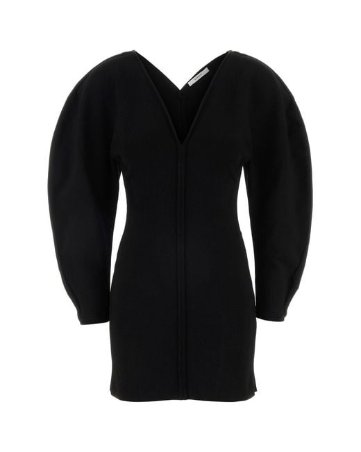 Givenchy Black Stretch Viscose Blend Cocoon Mini Dress