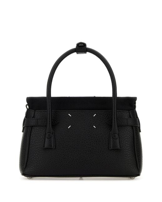 Maison Margiela Black Leather Handbag