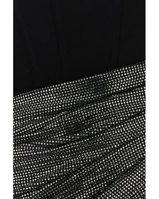 GIUSEPPE DI MORABITO Black Viscose Mini Dress