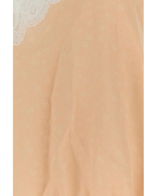 Chloé White Light Pink Silk Top