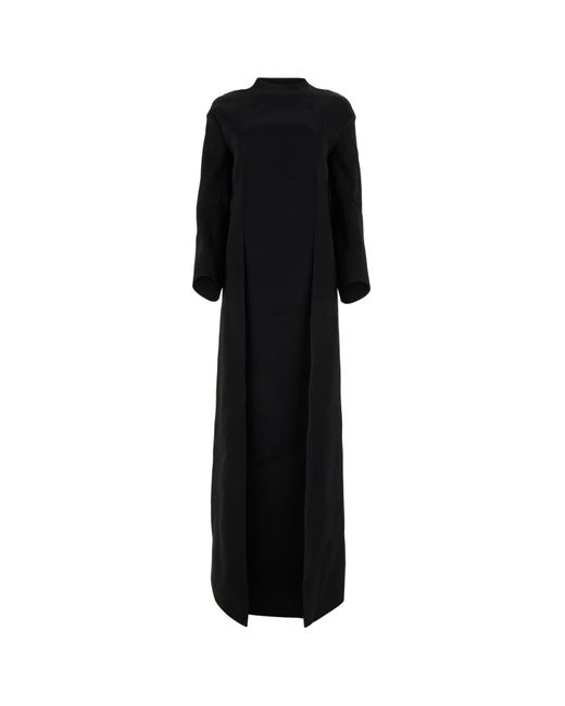 Khaite Black Clite Long Dress