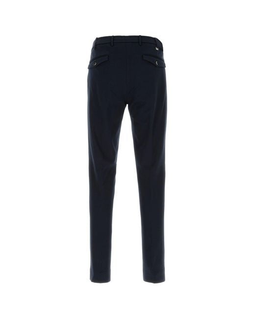 PT Torino Midnight Blue Stretch Viscose Blend Pant for men
