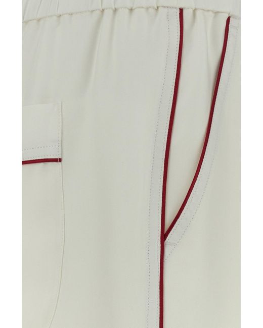 Tom Ford White Silk Pajamas Pant