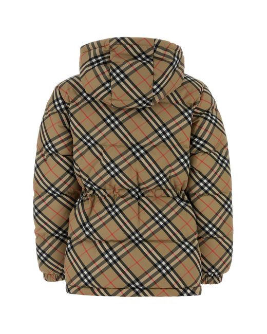 Burberry Gray Embroidered Polyester Padded Jacket