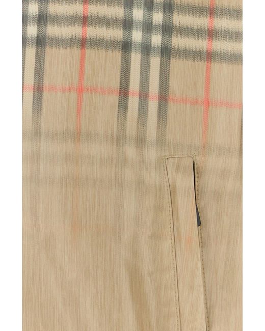 Burberry Natural Printed Viscose Blend Bomber Jacket for men