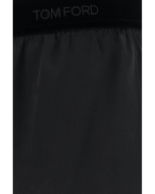 Tom Ford Black Satin Shorts