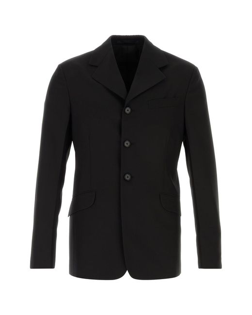 Jil Sander Black Wool Blazer for men