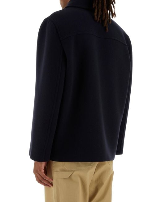Valentino Garavani Midnight Blue Wool Coat for men