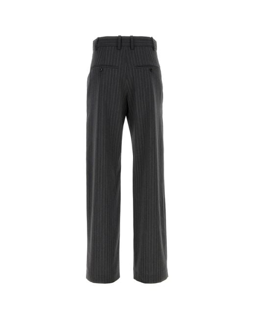 Isabel Marant Black Embroidered Wool Blend Lisetta Pant