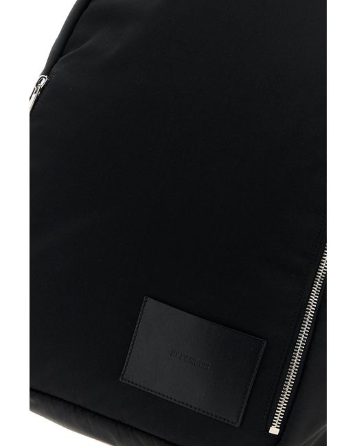 Jil Sander Black Fabric Urban Backpack for men
