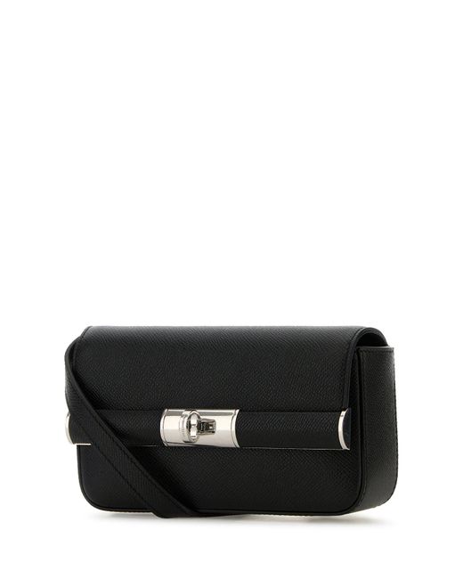 Clutch in pelle nera di Dolce & Gabbana in Black da Uomo