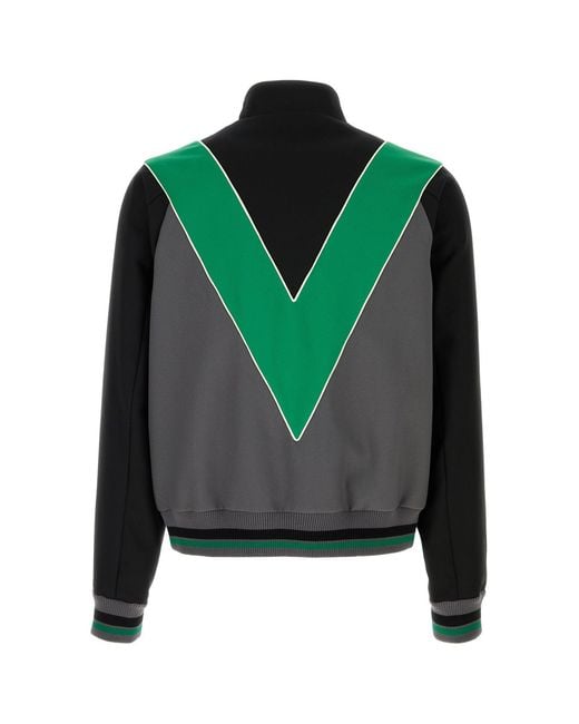 Valentino Garavani Green Multicolor Polyester Sweatshirt for men
