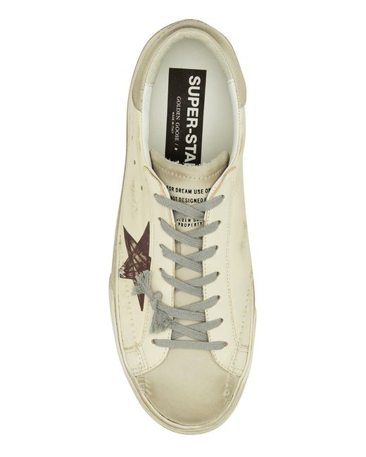 Golden Goose Deluxe Brand Multicolor Ivory Leather Superstar Sneakers for men