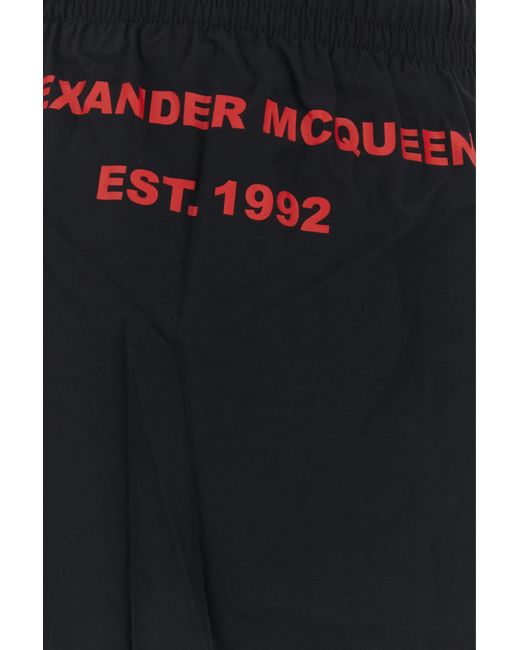 Alexander McQueen Black Swimsuits for men