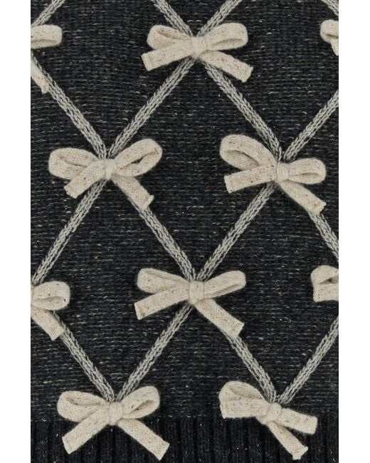 Moschino Black Charcoal Wool Blend Sweater