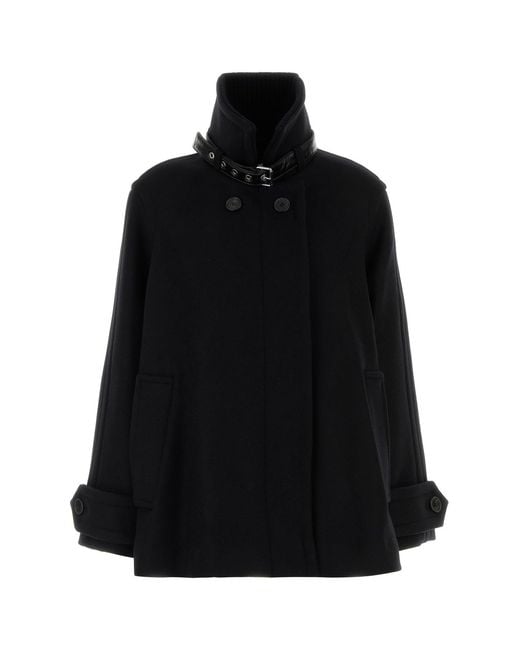 Lanvin Black Wool Coat