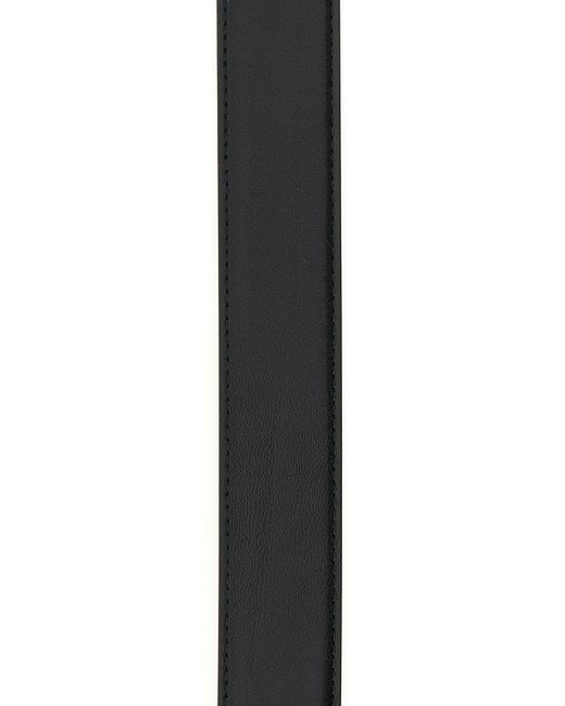Cintura in pelle nera di Alexander McQueen in Black