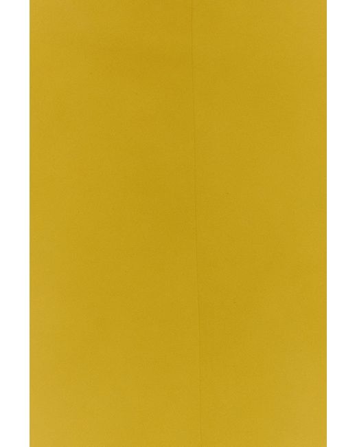 Alaïa Yellow Leather Skirt