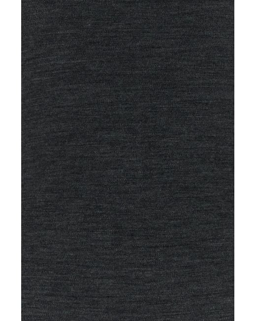 Jil Sander Black Charcoal Wool Bodysuit