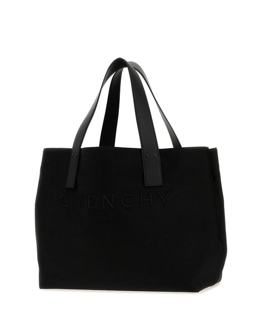 Givenchy Black Canvas Cargo Shopping Bag for men