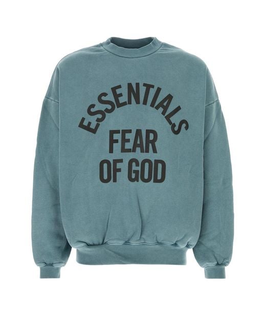 Fear Of God Blue Campus 90's Crewneck Sweatshirt