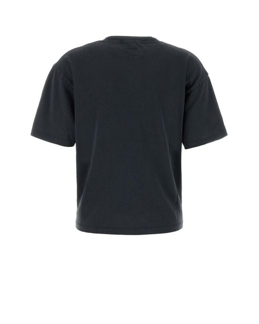 T-shirt Cohen in cotone ardesia di Anine Bing in Black