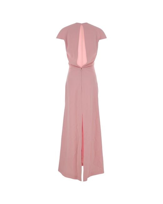 Jil Sander Pink Sable Long Dress