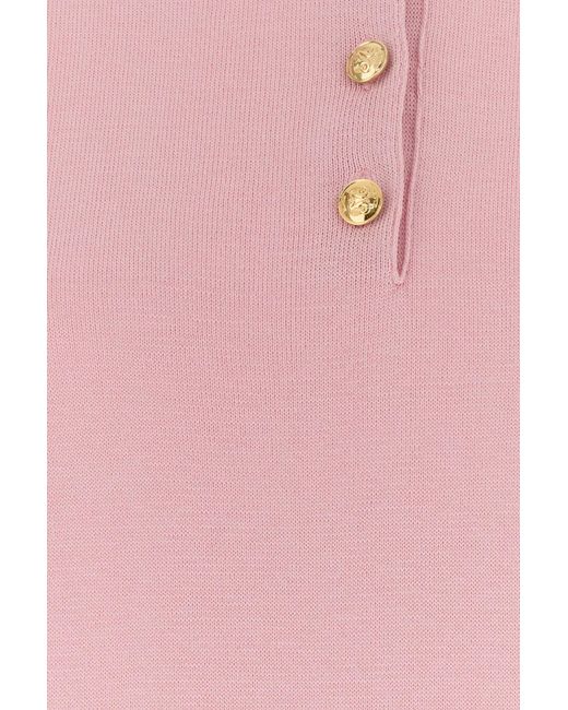 BLAZE Pink Silk Blend Polo Shirt