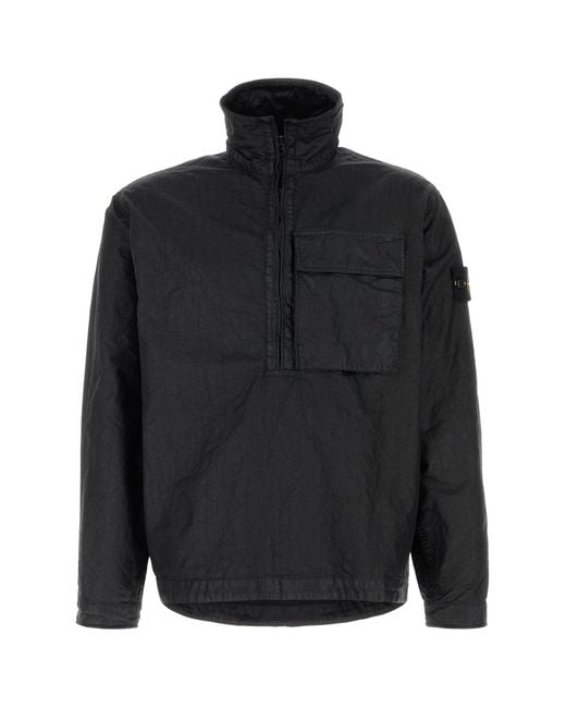 Stone Island Black Nylon Shirt for men