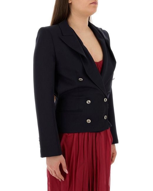 McQueen Blue Wool Blazer