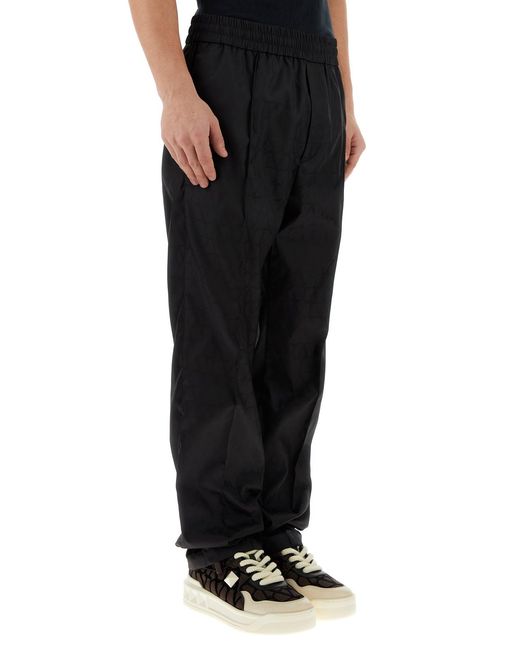 Valentino Garavani Black Toile Iconographe Chino Pant for men