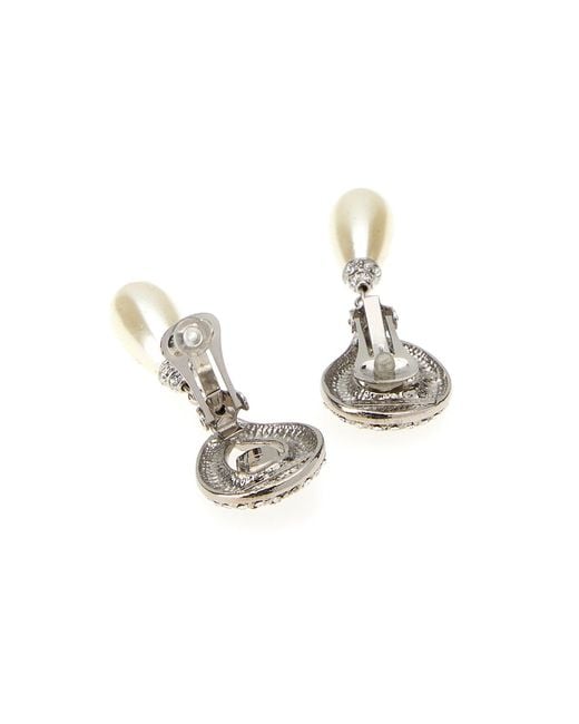 Alessandra Rich Multicolor Silver Metal Earrings