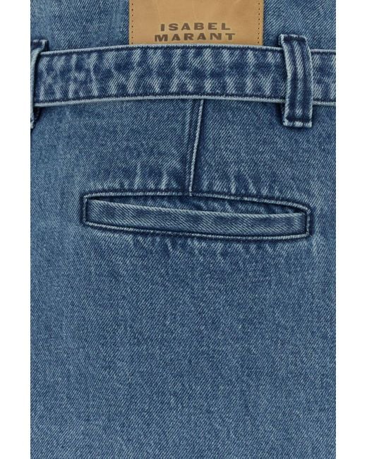 Minigonna Siyen in denim di Isabel Marant in Blue