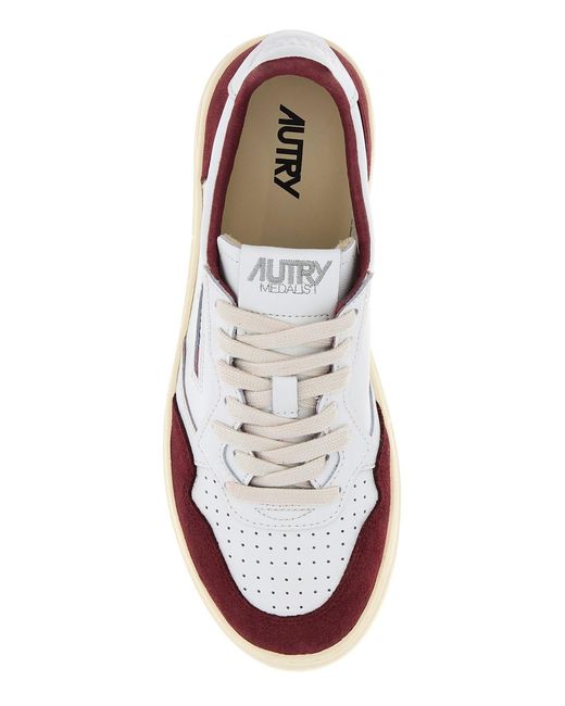 Autry White Leather Medalist Sneakers