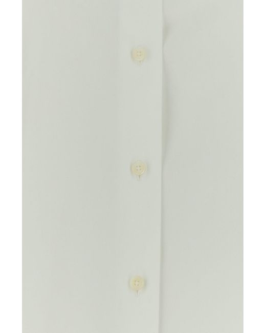 Jil Sander White Relaxed Solid Shirt