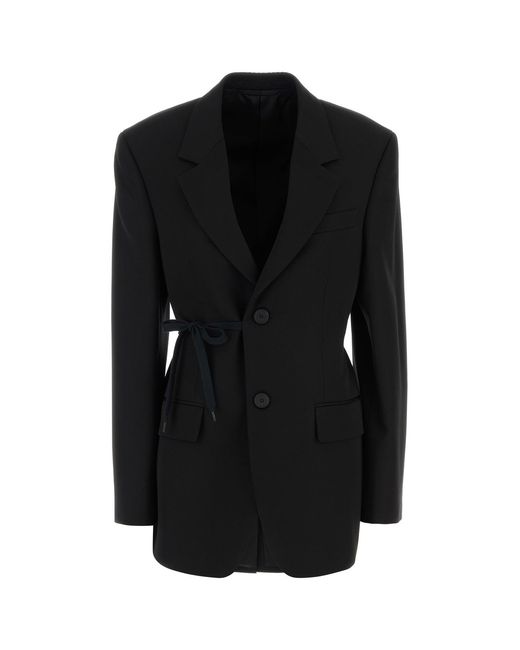 Balenciaga Black Wool Oversize Blazer