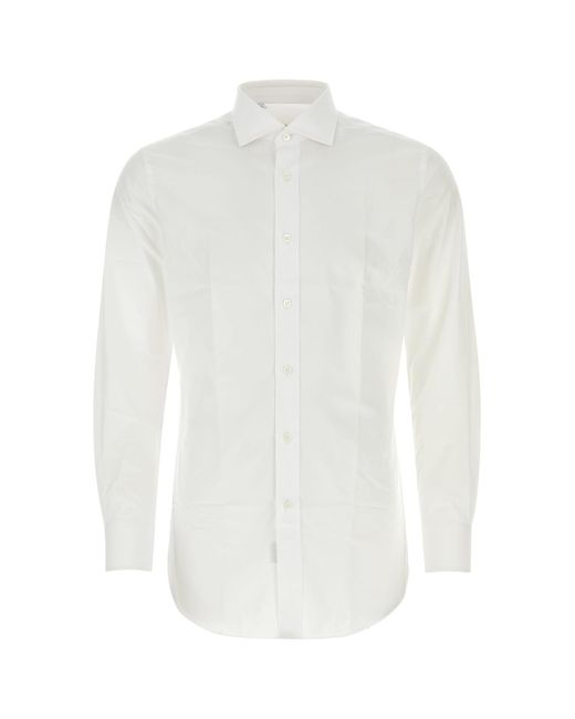 Brioni White Camicia for men