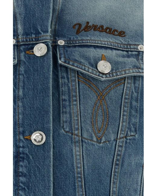 Versace Blue Denim Jacket